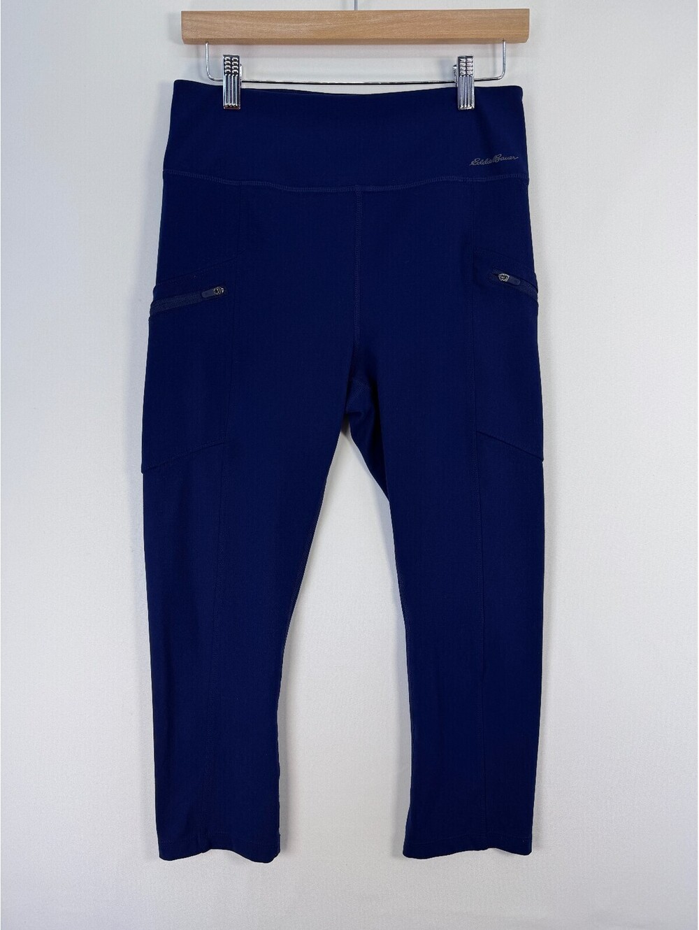 Eddie Bauer Trail Tight Cargo Leggings Navy Blue Gorpcore Athletic Women Size M
